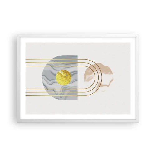 Affisch i vit ram - Ljushet och sken - 70x50 cm