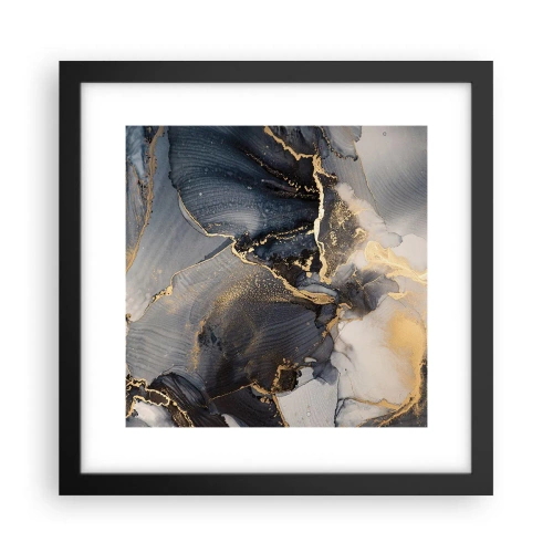Affisch i svart ram - En stens liv - 30x30 cm