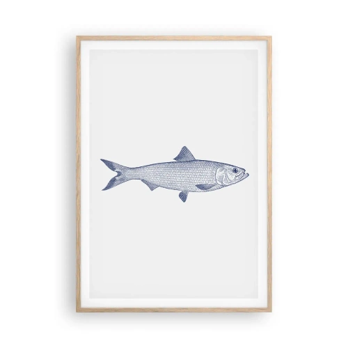 Affisch i ram av ljusek - Hälsningar från de nordliga haven - 70x100 cm