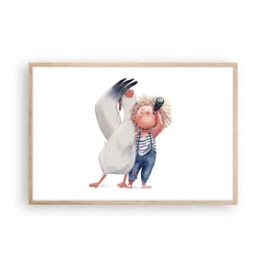 Affisch i ram av ljusek - Stora resans plan - 91x61 cm