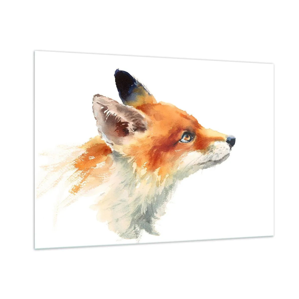 Glastavla - Bild på glas - Försiktighet skadar aldrig - 100x70 cm