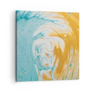 Canvastavla - Bild på duk - Pastellfärgad virvel - 60x60 cm