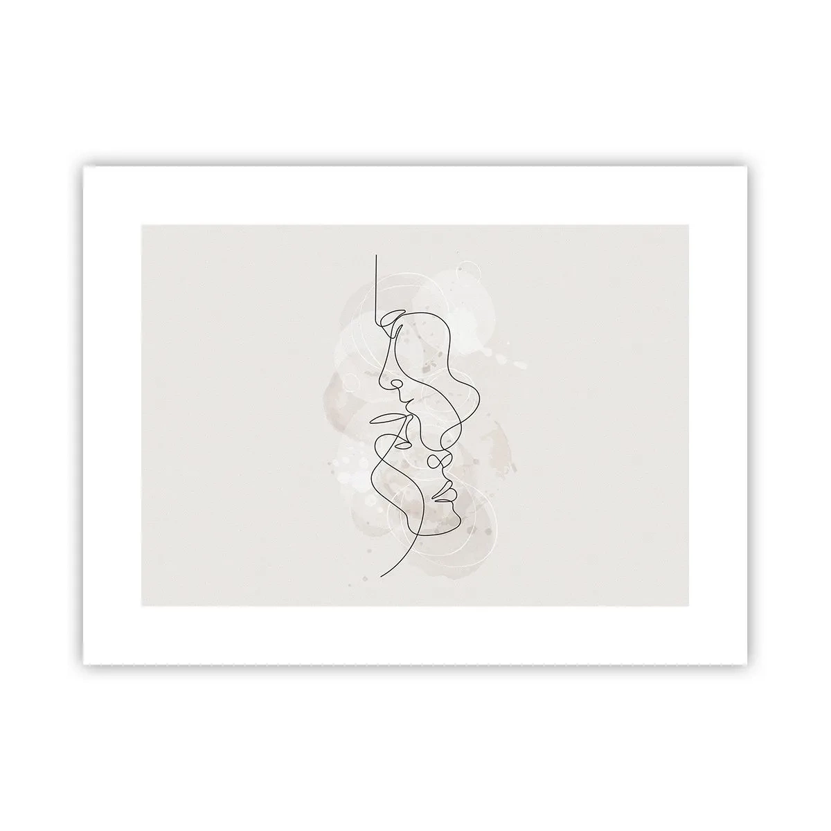 Affisch - Tilltrasslade i famn - 40x30 cm