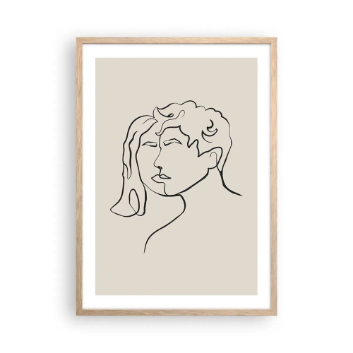 Affisch i ram av ljusek - Och enighet har blivit - 50x70 cm