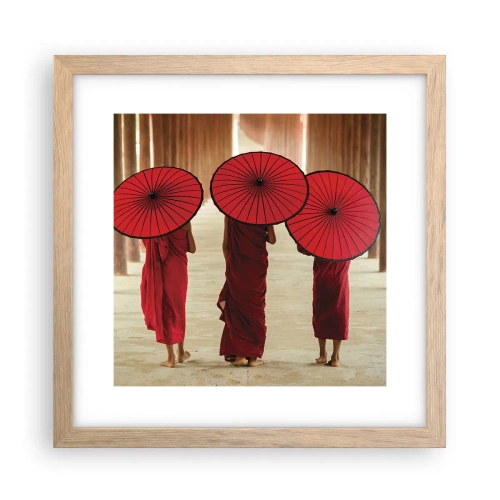 Affisch i ram av ljusek - På väg mot Rena landet - 30x30 cm