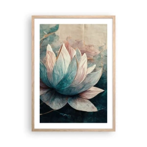 Affisch i ram av ljusek - Stjärnor i en sjö - 50x70 cm