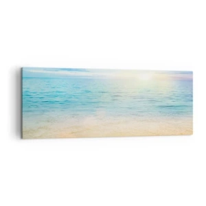 Canvastavla - Bild på duk - Det stora blåa - 140x50 cm