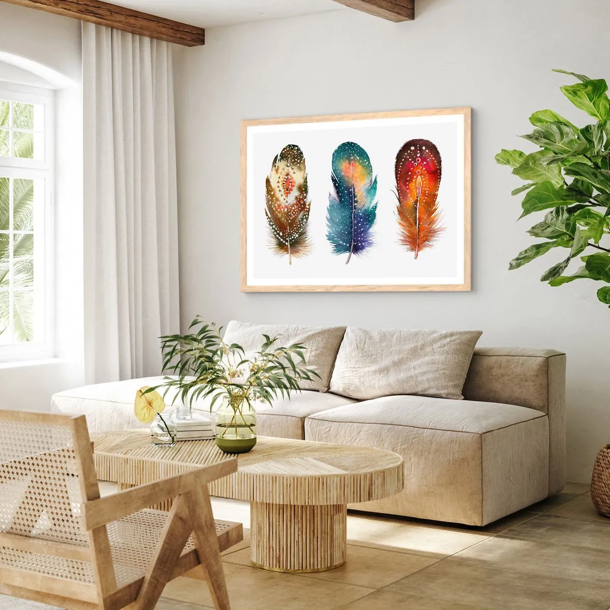 Affisch i ram av ljusek - Ritualer, seder, hemligheter - 100x70 cm