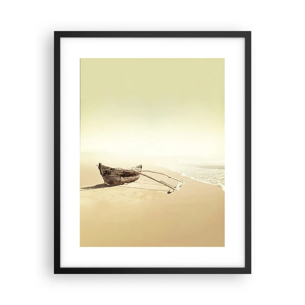 Affisch i svart ram - Minne från sydliga hav - 40x50 cm