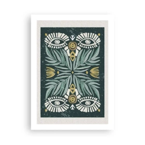 Affisch - Som ett folkligt mönster - 50x70 cm