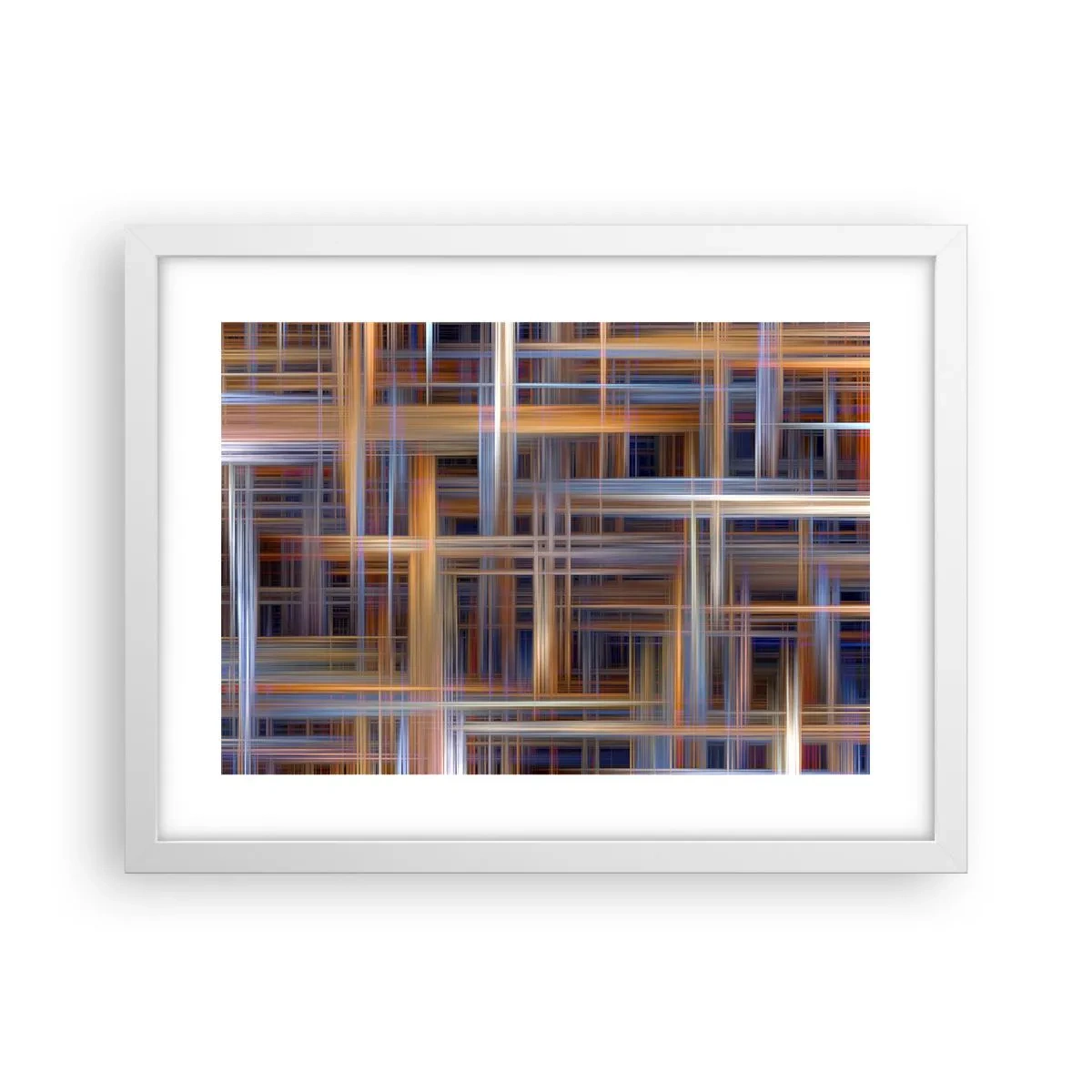 Affisch i vit ram - Vävd av ljus - 40x30 cm