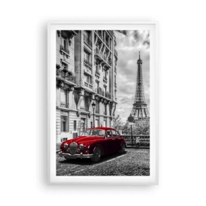 Affisch i vit ram - Rovdjuret i staden - 61x91 cm