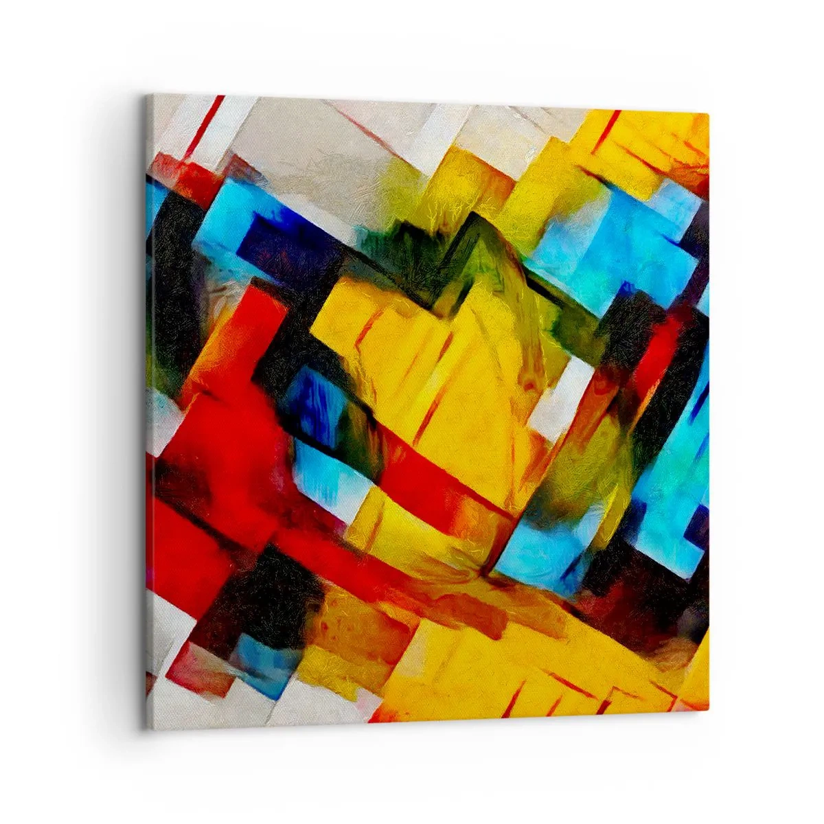 Canvastavla - Bild på duk - Färgmix - 50x50 cm
