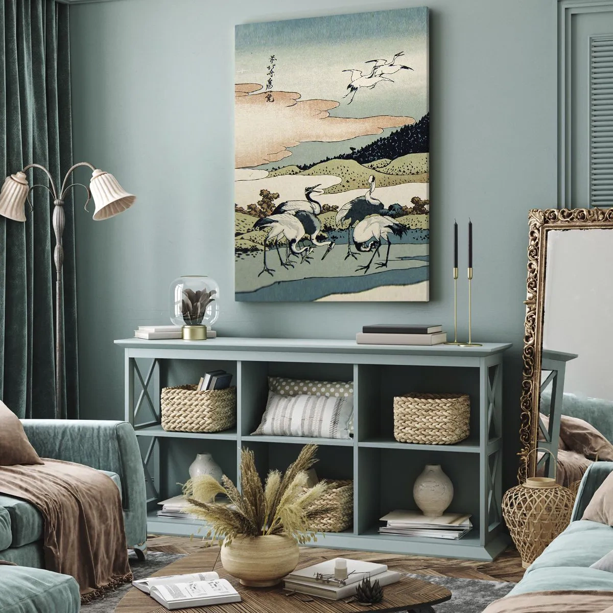 Canvastavla - Bild på duk - I japansk anda - 80x120 cm