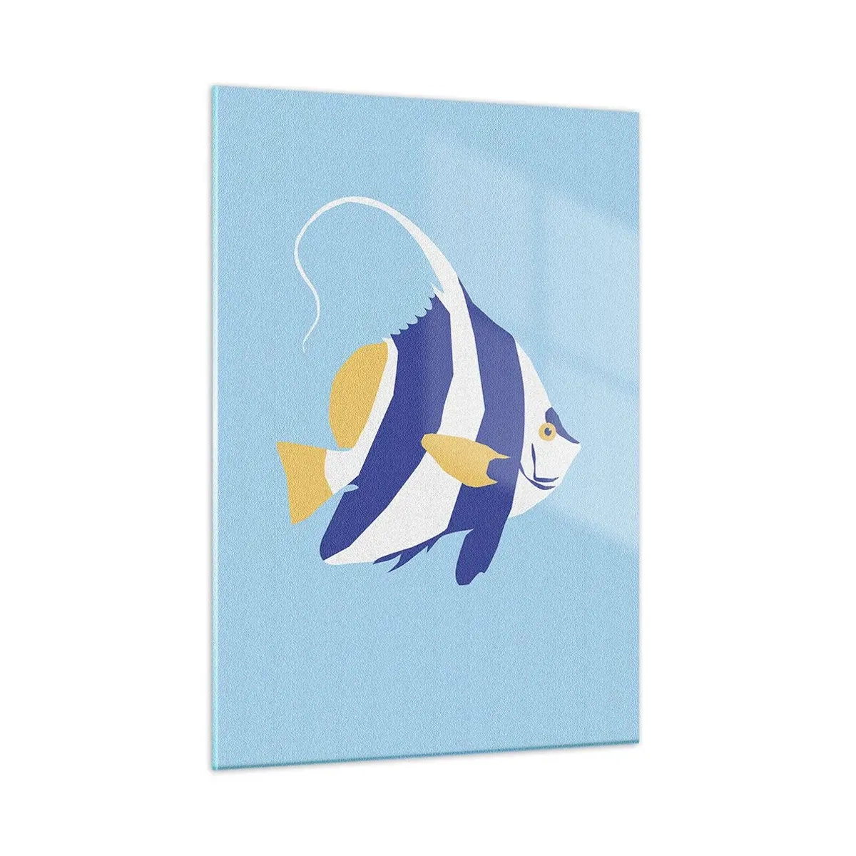 Glastavla - Bild på glas - Miss av tropiska vatten - 50x70 cm