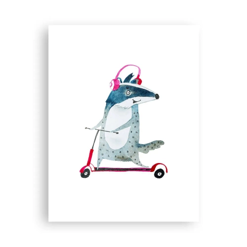 Affisch - Grävlingens glädje - 30x40 cm