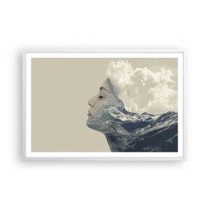 Affisch i vit ram - Elementens skönhet - 91x61 cm