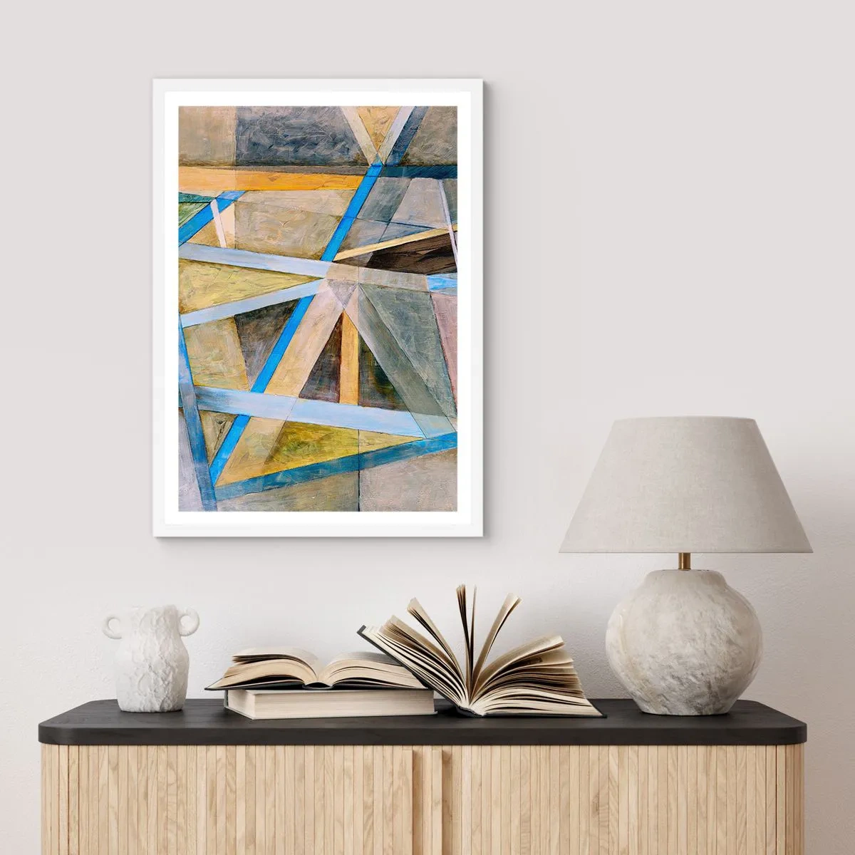 Affisch i vit ram - Rakt fram eller diagonalt? - 70x100 cm