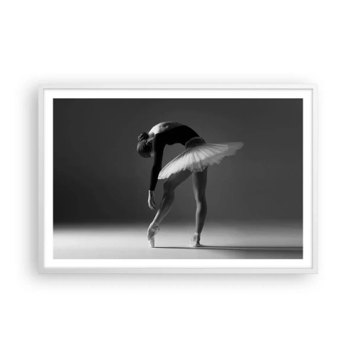 Affisch i vit ram - Bella ballerina - 91x61 cm