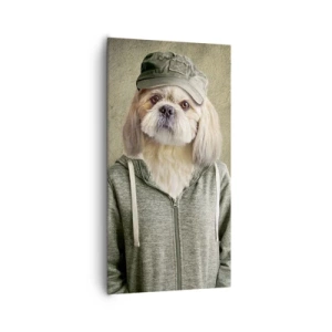 Canvastavla - Bild på duk - Jag föredrar avslappnad stil - 65x120 cm