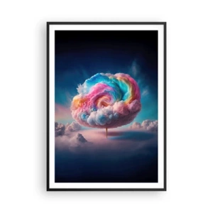 Affisch i svart ram - En dröm om en nöjespark - 70x100 cm