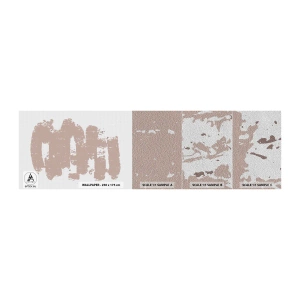 Provbit av fototapet Premium Sand - Abstraktion i mjuk rosa - Abstraktion, Tömma, Minimalism - 100x30 cm