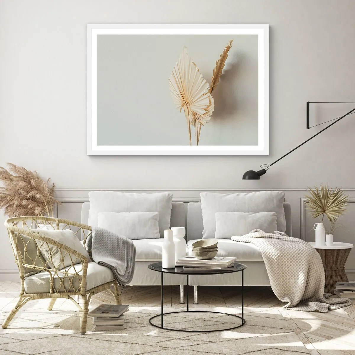 Affisch i vit ram - När du behöver stillhet - 91x61 cm