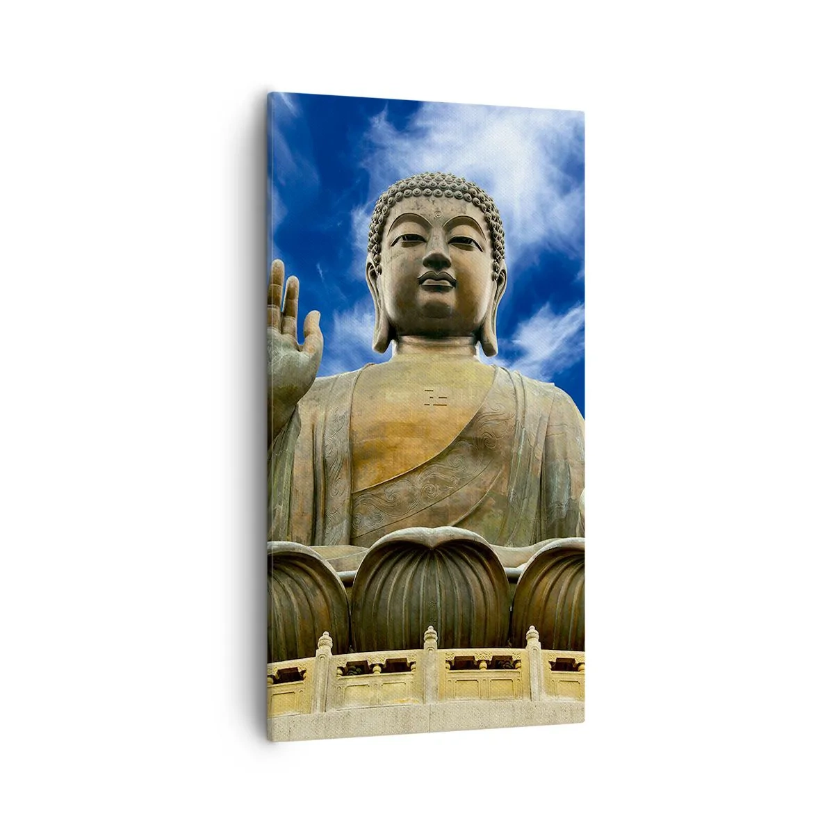 Canvastavla - Bild på duk - Lev utan rädsla - 55x100 cm