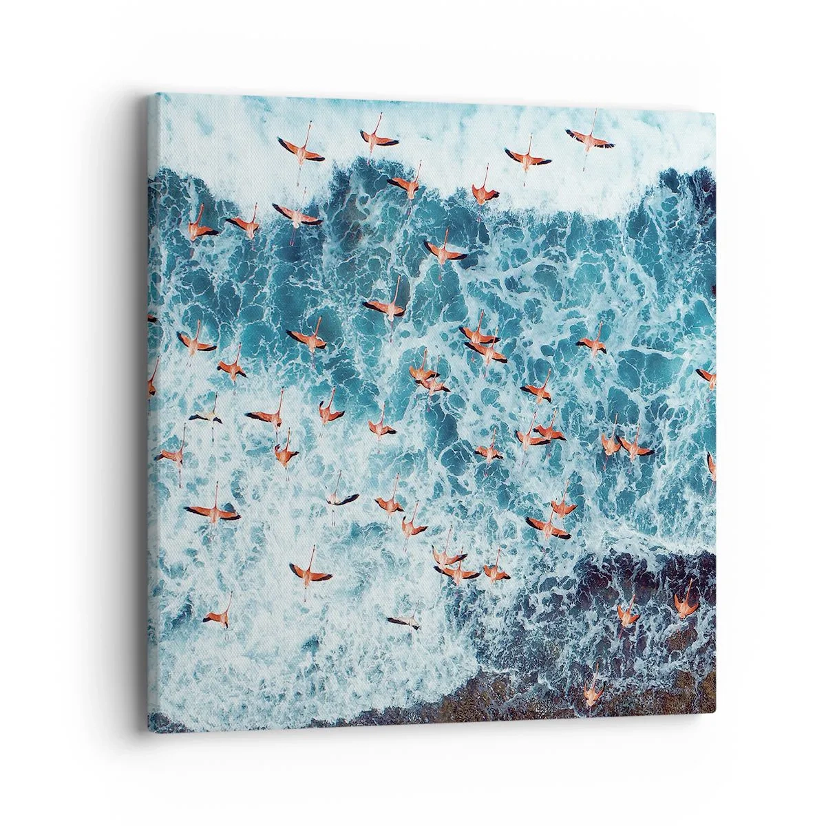 Canvastavla - Bild på duk - Kustparad - 40x40 cm