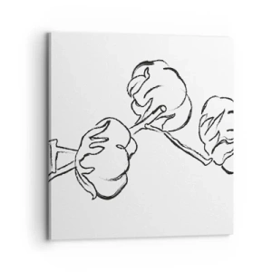 Canvastavla - Bild på duk - Bomullsdun - 70x70 cm