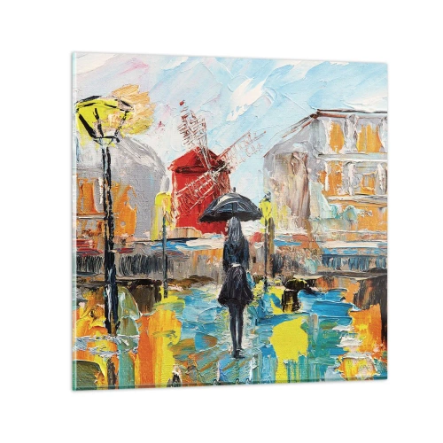 Glastavla - Bild på glas - Parislegender - 30x30 cm