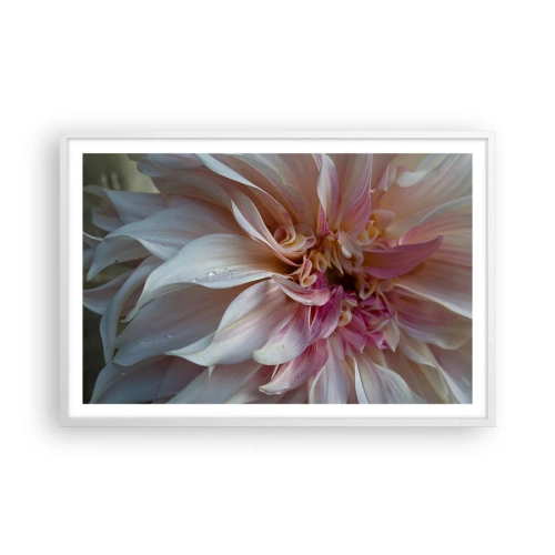 Affisch i vit ram - Blommande friskhet - 91x61 cm
