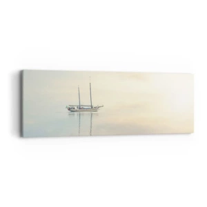 Canvastavla - Bild på duk - I ett hav av tystnad - 90x30 cm