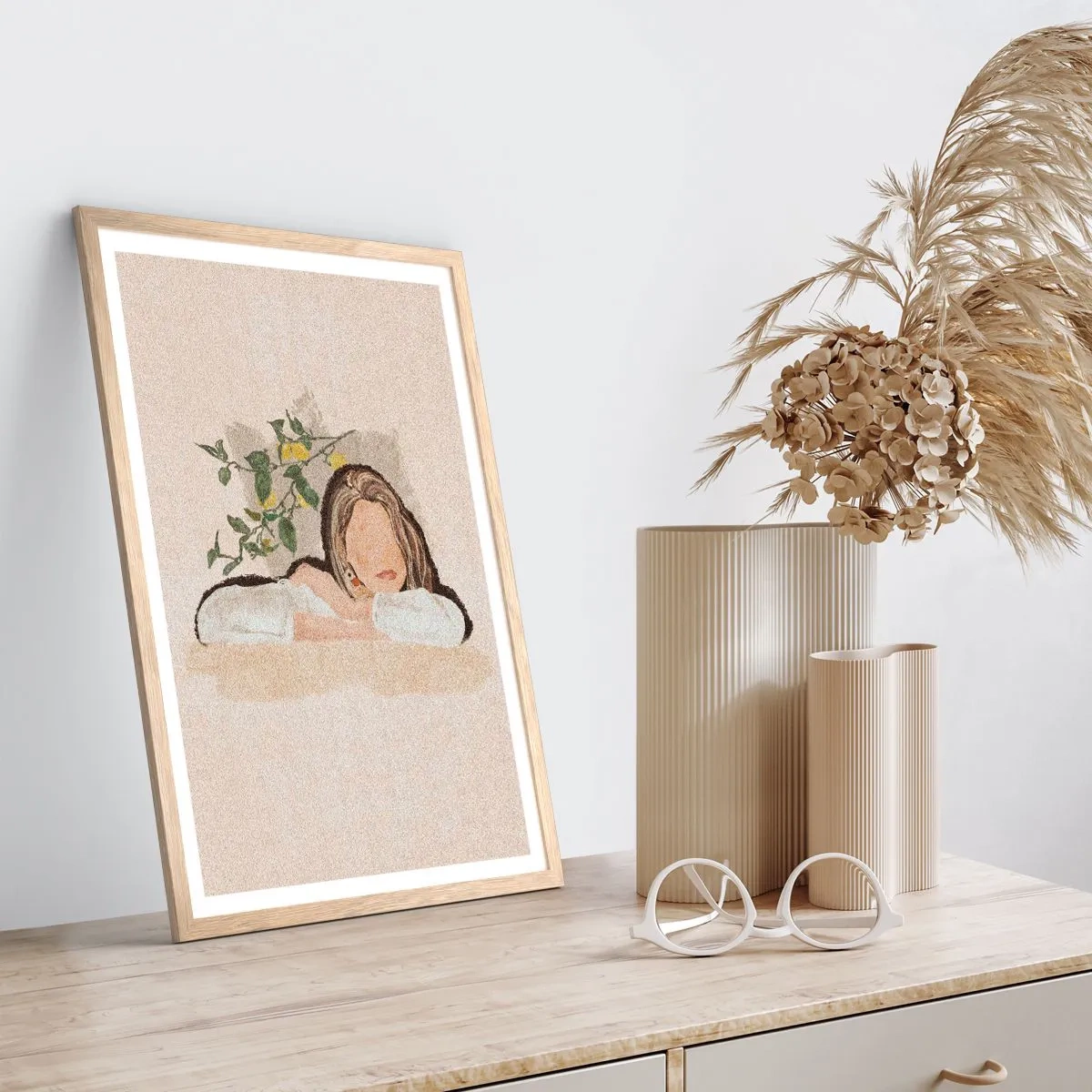 Affisch i ram av ljusek - Sydlig skönhet - 61x91 cm