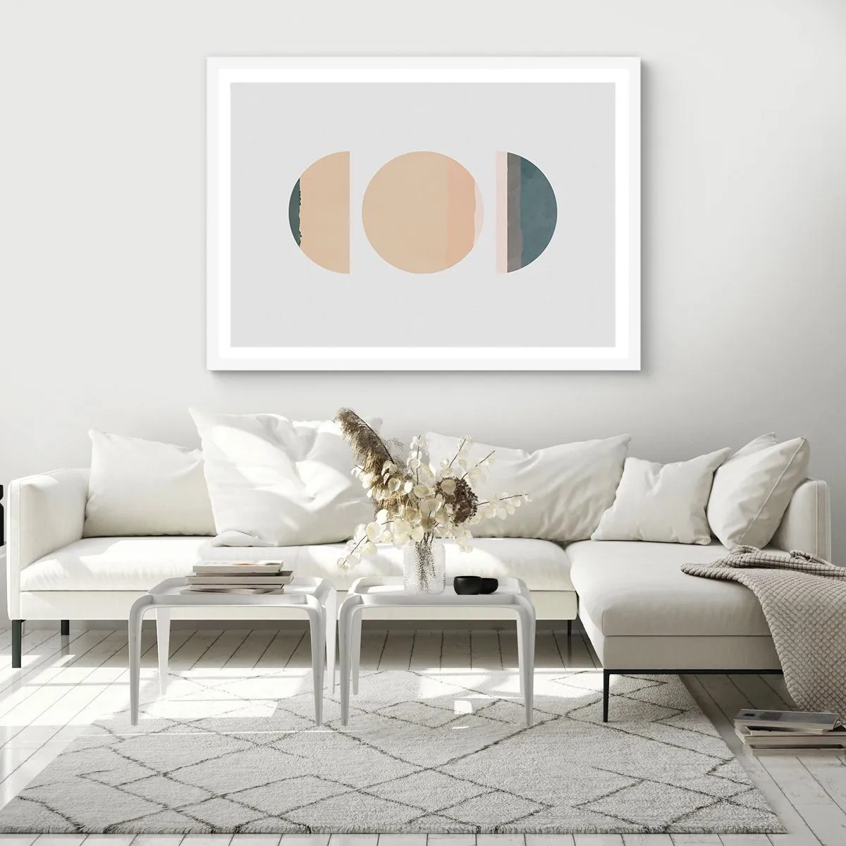 Affisch i vit ram - Hjul efter hjul - 40x30 cm