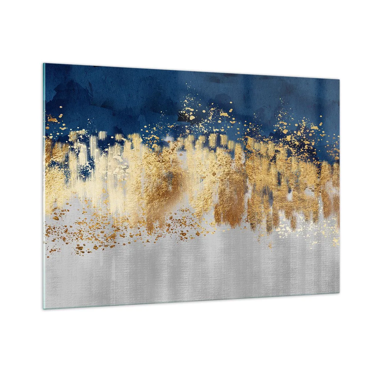 Glastavla - Bild på glas - Modern komposition med blixt - 100x70 cm