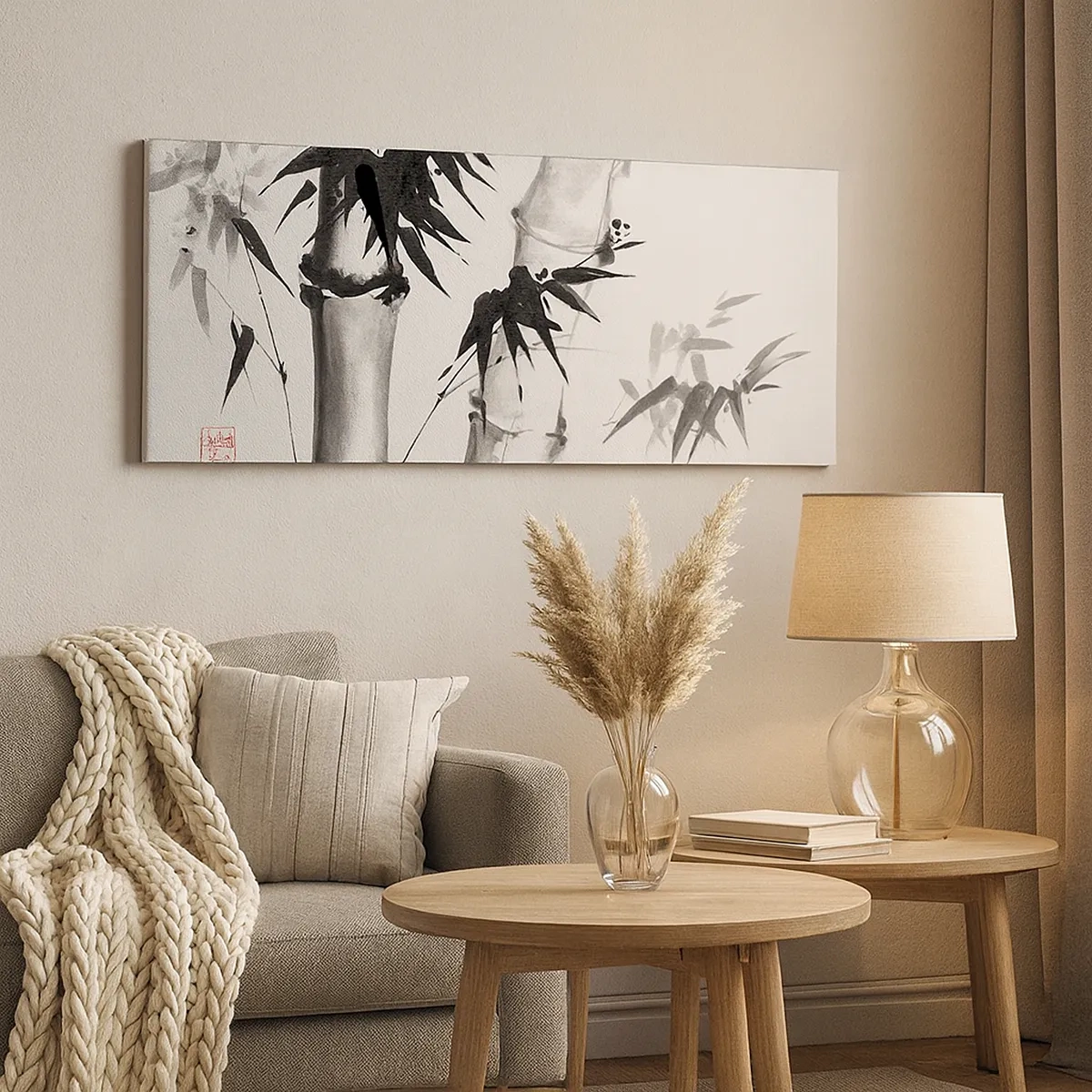 Canvastavla - Bild på duk - Inzoomad orient - 30x30 cm