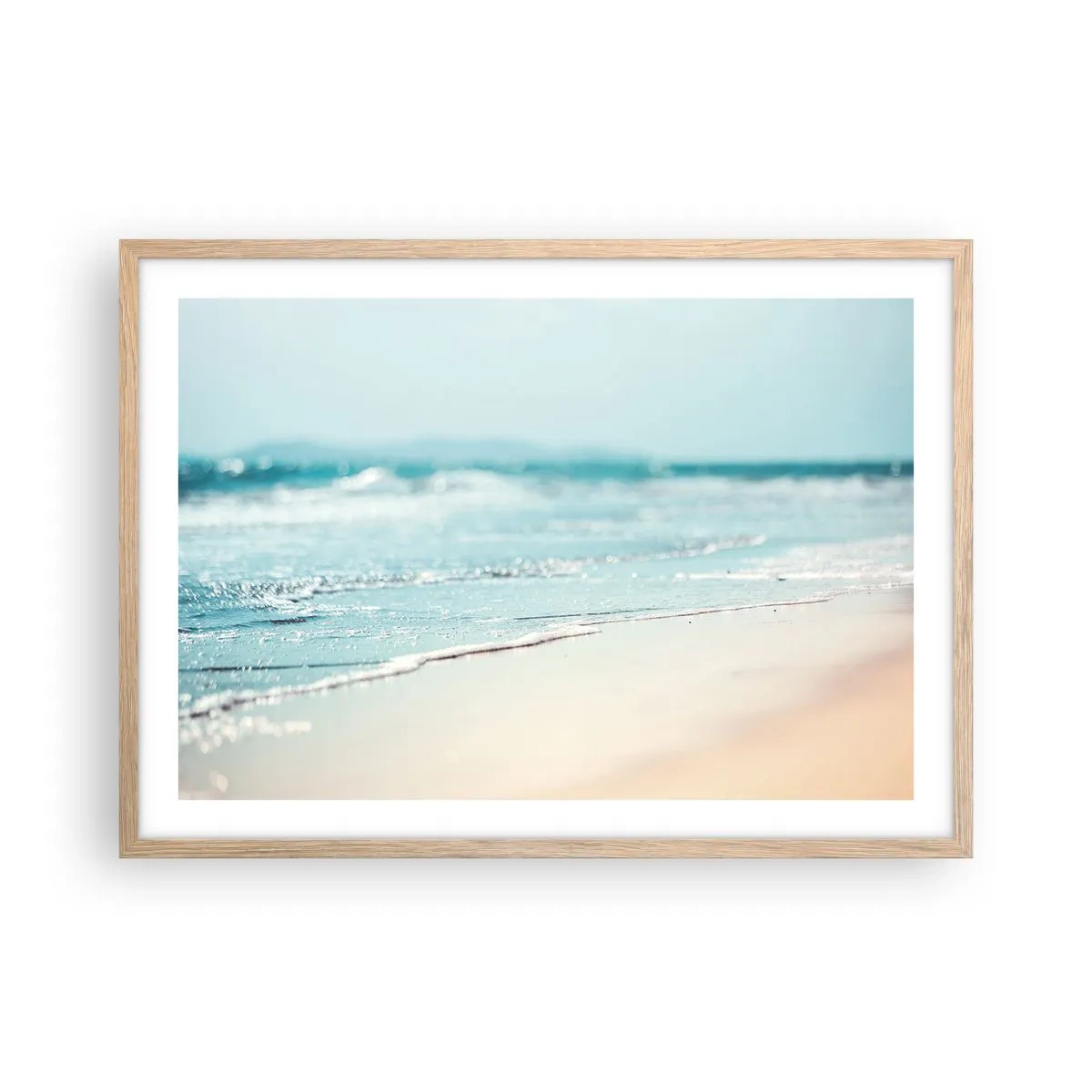 Affisch i ram av ljusek - Värme och brus - 70x50 cm