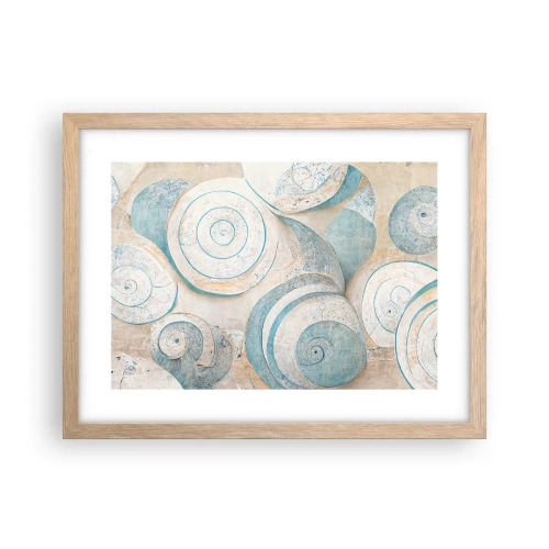 Affisch i ram av ljusek - Vad döljer musslan? - 40x30 cm