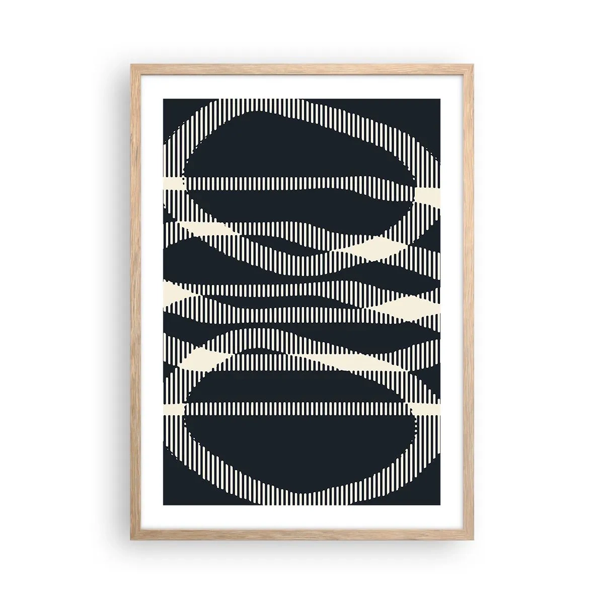 Affisch i ram av ljusek - Försök att bryta mörkret - 50x70 cm