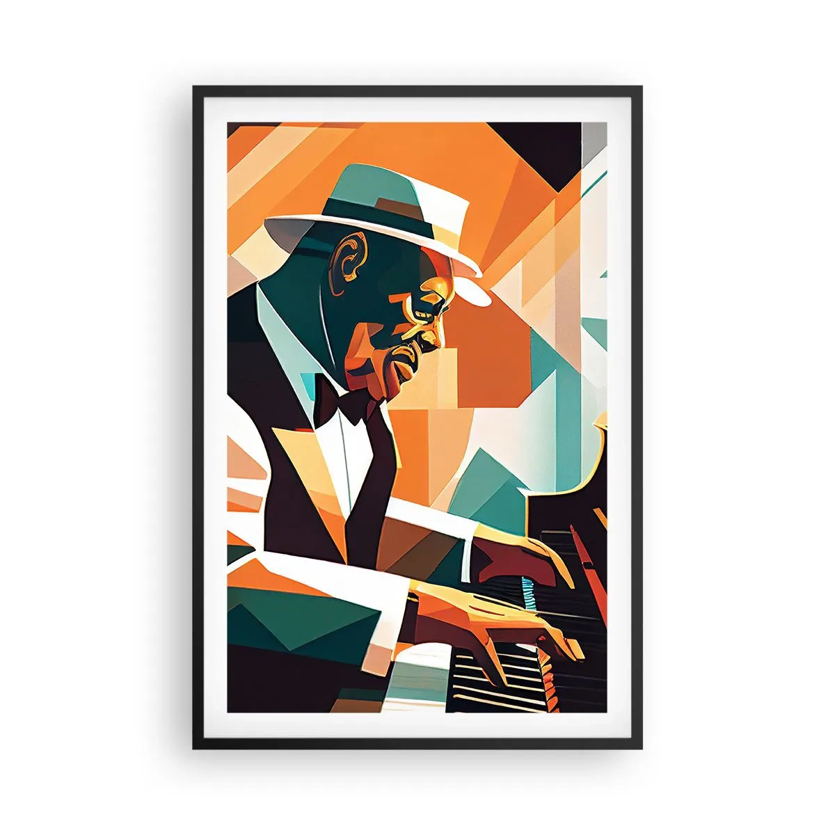 Affisch i svart ram - Allt som är jazz - 61x91 cm