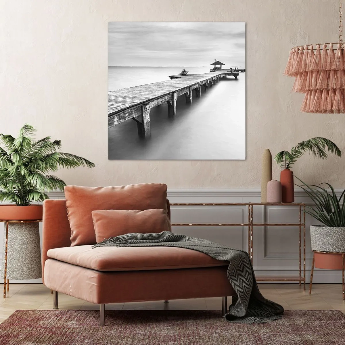 Canvastavla - Bild på duk - Ut i det oändliga - 50x50 cm