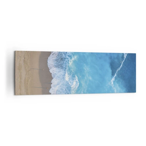 Canvastavla - Bild på duk - Blå styrka - 160x50 cm