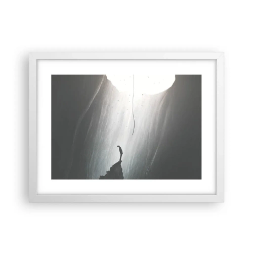 Affisch i vit ram - Det finns alltid en väg ut - 40x30 cm