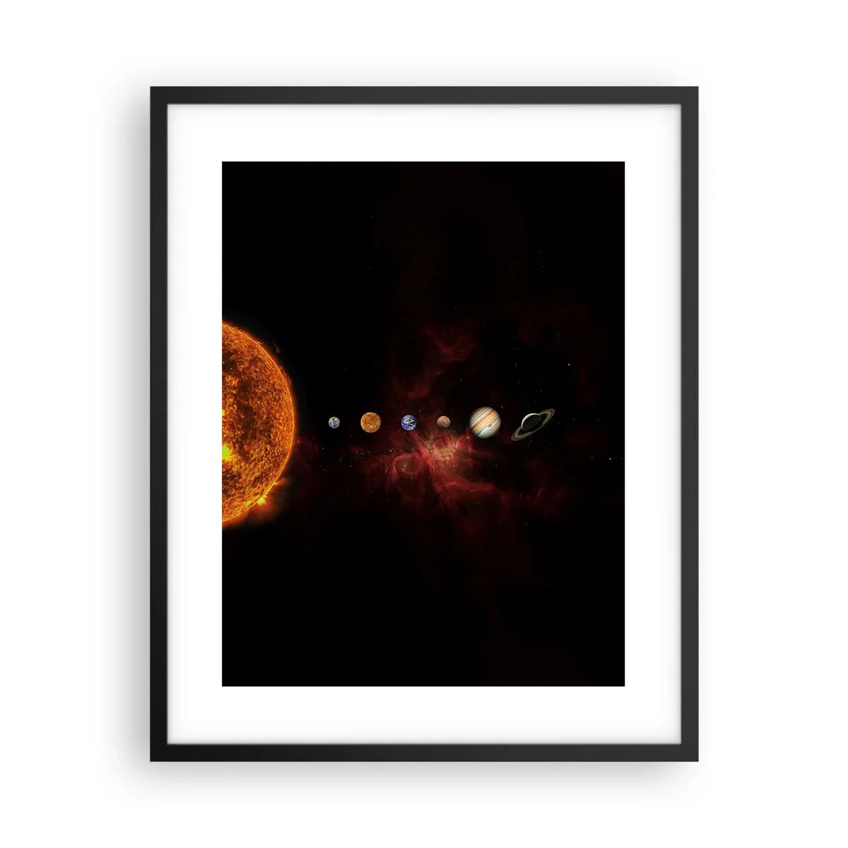 Affisch i svart ram - Vårt grannskap - 40x50 cm