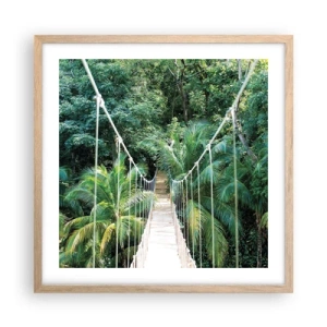 Affisch i ram av ljusek - Welcome to the jungle! - 50x50 cm