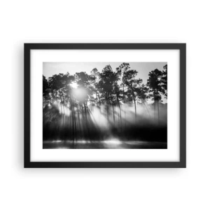 Affisch i svart ram - Ostoppad sol - 40x30 cm