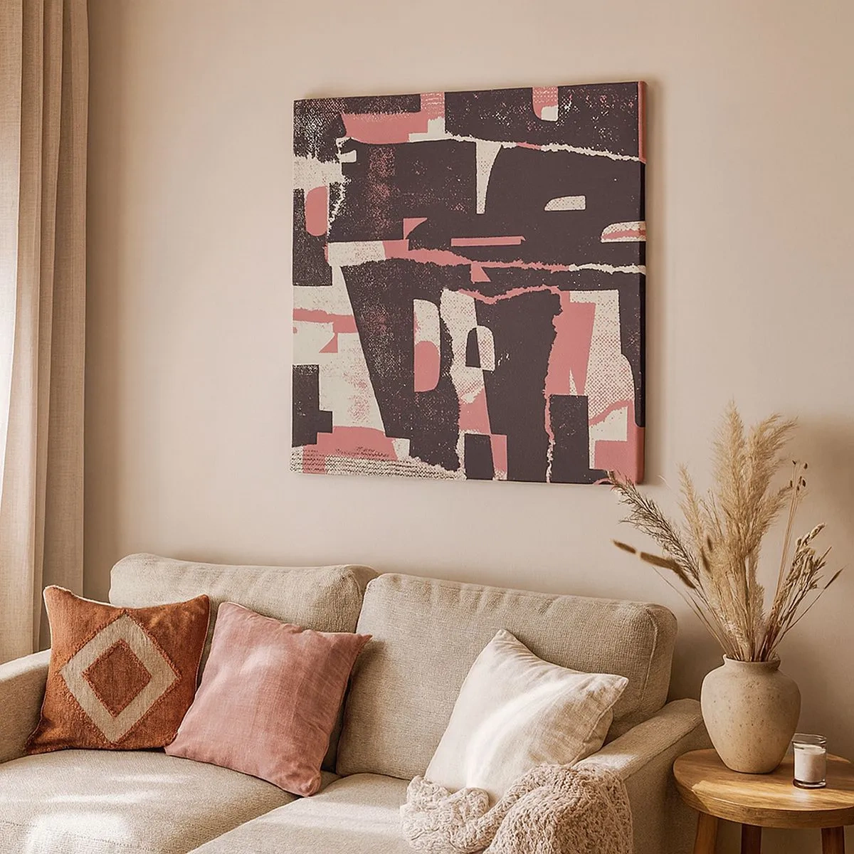 Canvastavla - Bild på duk - Allt liv och rörelse - 30x30 cm