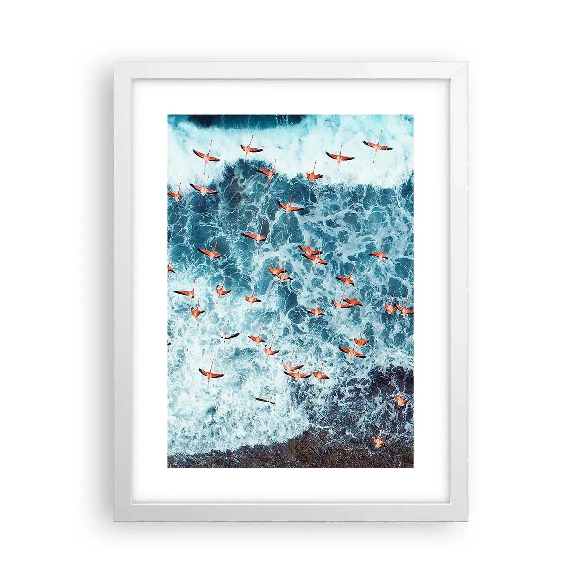 Affisch i vit ram - Kustparad - 30x40 cm