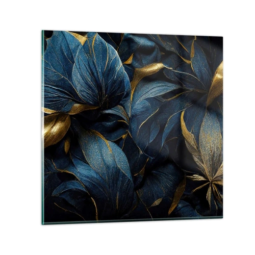 Glastavla - Bild på glas - Fodrad med guld - 30x30 cm
